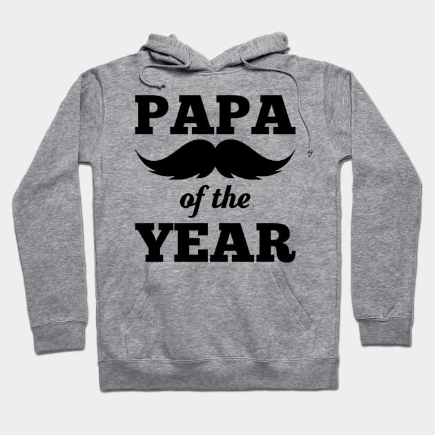 Papa Of The Year Hoodie by teevisionshop